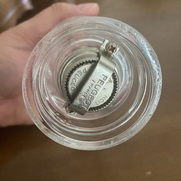 Peugeot France Salt Pepper Mill 5” Clear Lucite Acrylic Grinder MCM Modern Retro - Picture 7 of 8